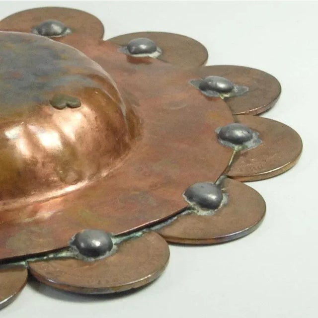19th Century Copper Monay Dish from Spain, in Good conditions. Designed 1890 to 1919