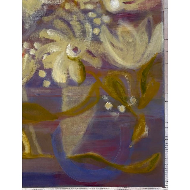 “Floral Dreams” Oil on Linen by Nancy M. Vignola - For Sale - Image 4 of 7