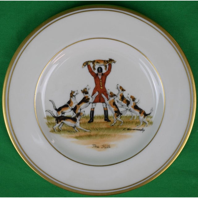 Mid 20th Century Set X 11 Frank Vosmansky X Abercrombie & Fitch Porcelain Bread Plates For Sale - Image 5 of 14