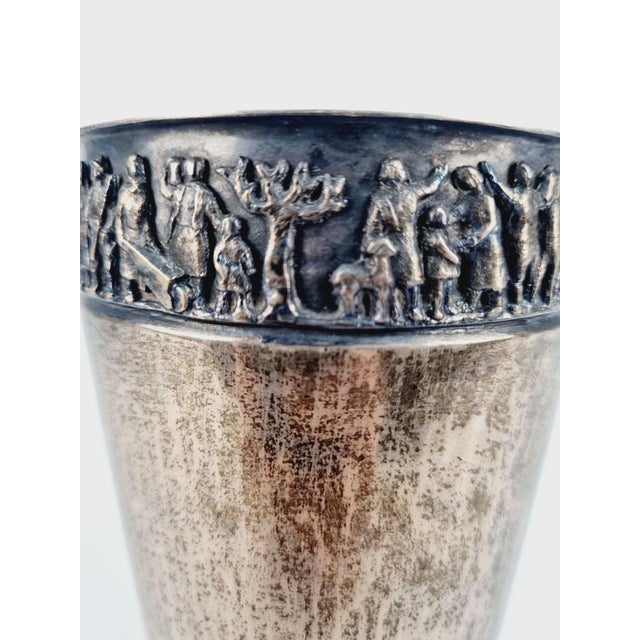 Silver-Plated Decorative Cup by Margit Tevan, 1930s For Sale - Image 3 of 8