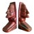 Mid-Century Modern Mayan-Inspired Solid Cast Copper Bookends - a Pair For Sale