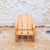 Low drawer chair in natural wood with lacquer for children by gerrit rietveld. Produced by rietveld family including...