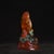 Vintage Chinese Liuli Glazed Porcelain Buddha Statue With Lion Mount For Sale In Los Angeles - Image 6 of 9