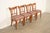 Michael Taylor Antique Italian Regency Fruitwood Inlaid Marquetry Dining Chairs, Set of Four For Sale - Image 4 of 17