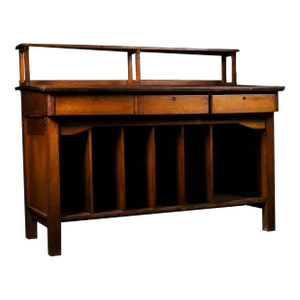 1950s Vintage Quarter Sawn Oak Sorter Desk