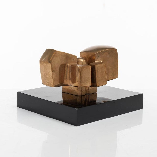 Brutalist José Luis Sanchez, Abstract Sculpture, 1970s, Bronze For Sale - Image 3 of 6