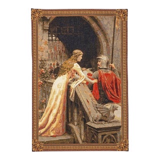 Bidding Adieu Loom Woven Tapestry - 102 X 70 Cm (3'4" X 2'4") - Requires Rod Size 2 For Sale