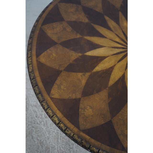 Maitland Smith Round Mahogany Spiro Center Table For Sale - Image 12 of 15