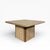 A beautifully crafted vintage coffee table by Trioh, showcasing a striking blend of solid pine and oak. The clean square...