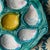 Vintage French Majolica Oyster Plates from Gabriel Fourmaintraux Desvres, 1950s, Set of 4 For Sale - Image 6 of 9