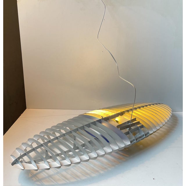 Futurist Elliptical Pendant Lamp by Alberto Meda & Paolo Rizzato for Luceplan, Italy, 2000s For Sale - Image 10 of 14