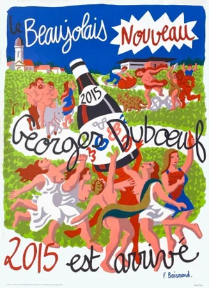 2015 François Boisrond Beaujolais Nouveau Wine Poster