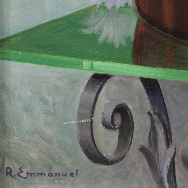 French Artist, Still Life, 1960, Oil on Masonite For Sale - Image 3 of 15