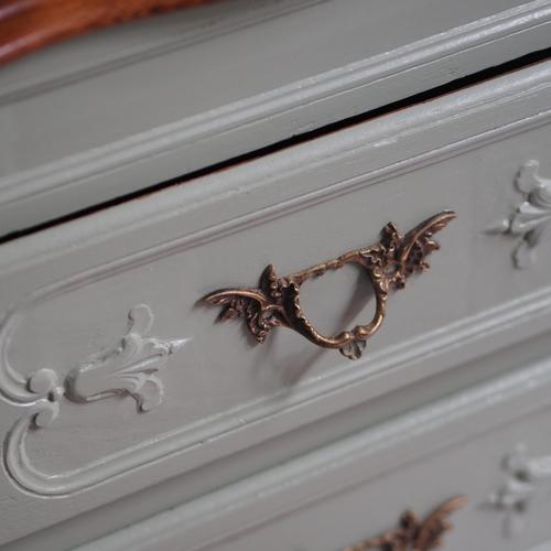 Narrow Louis XV Style Chest of Drawers, 1950s For Sale - Image 10 of 13
