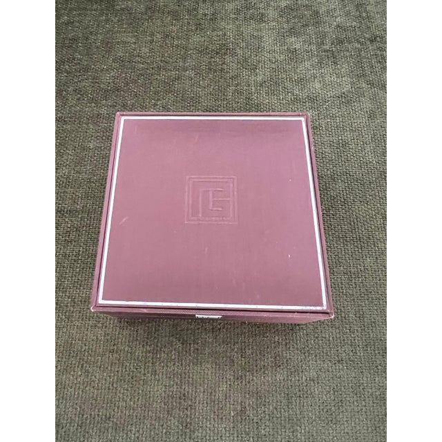 Vintage Balmain "Circa 1980s" Tiger Eye Cufflinks Original Purple Satin Case For Sale - Image 10 of 18