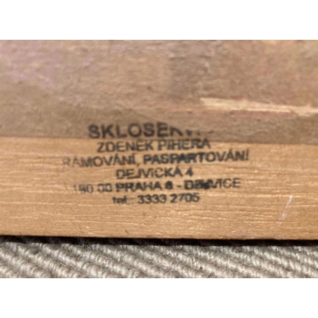 Girl on Village Road, Impressionist Painting From Czechoslovakia, Jiri Karlinsky For Sale In New Orleans - Image 6 of 7