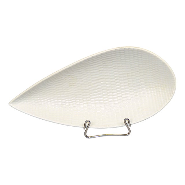 Leaf-Shaped Dish by Stig Linderberg for Gustavberg, 1960s For Sale