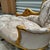 Rococo 1990s Chaise Lounge Rococo Style Beige Color With Gold Leaf Details For Sale - Image 3 of 9