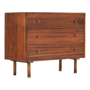 Mid Century Modern Three-Drawer Mahogany Dresser by Harvey Probber, Usa, C. 1960's