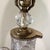 Neoclassical Vintage Neoclassical Style Waterford Brilliant Cut Pitcher Vase Table Lamp With Beaded and Sequined Brown Shade For Sale - Image 3 of 12
