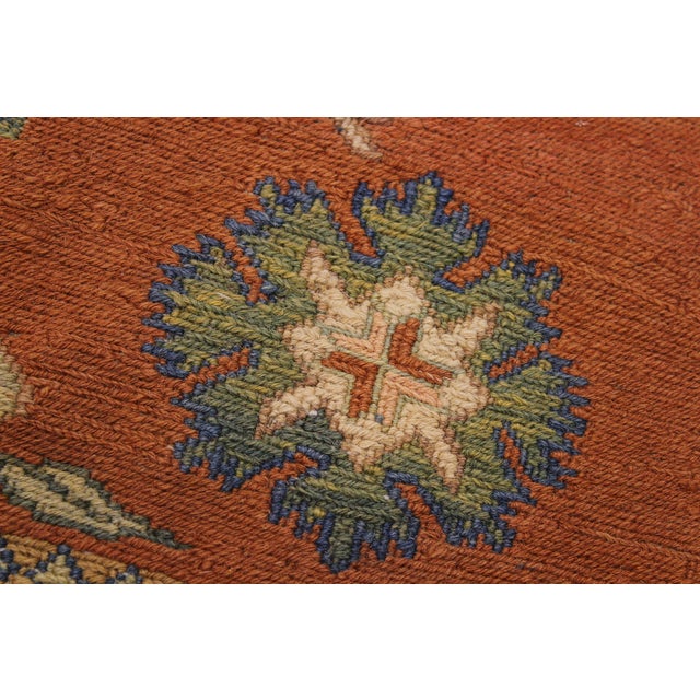 Textile 1960s Tribal Soumakh Wool Rug - 6'7" X 9'2" For Sale - Image 7 of 11