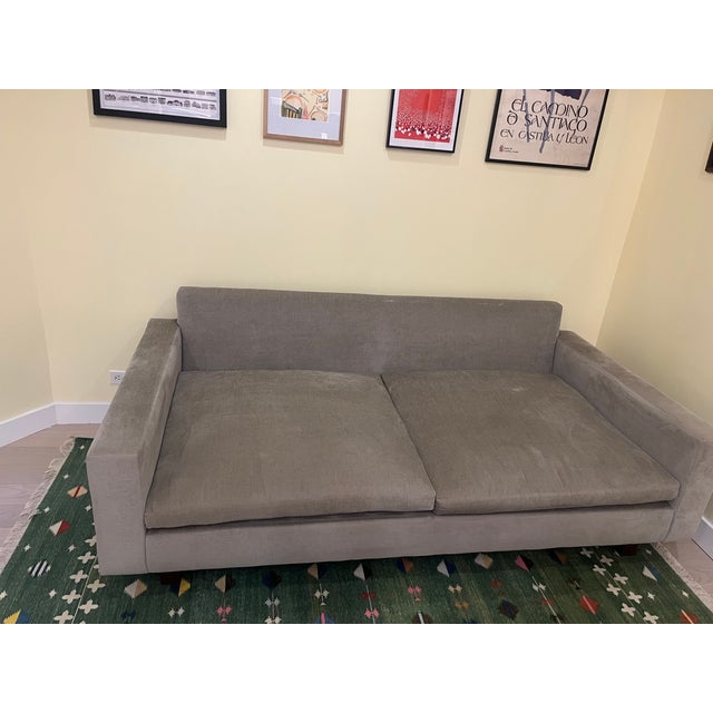 Mid-Century Modern West Elm Natural Harmony Sofa For Sale - Image 3 of 6