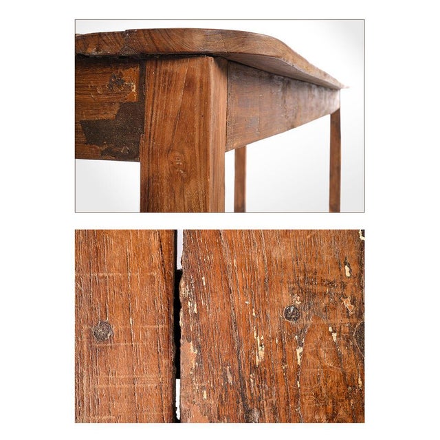 1940s Vintage Oak Side Table, 1940s For Sale - Image 5 of 6