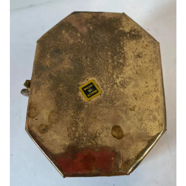 Vintage Pierced Brass Hinged Trinket Box For Sale In Dallas - Image 6 of 7