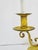 Mustard Vintage Decorative Crafts French Style Tole Painted Bouillote Lamp For Sale - Image 8 of 12