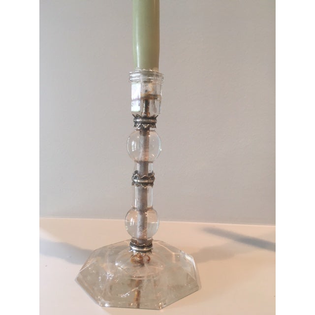 Rock Crystal Candlesticks Designed by Axel Vervoordt a Pair Chairish