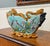 Antique French Onnaing Majolica Cache Pot Planter Bowl Jardiniere Love Birds For Sale - Image 17 of 18