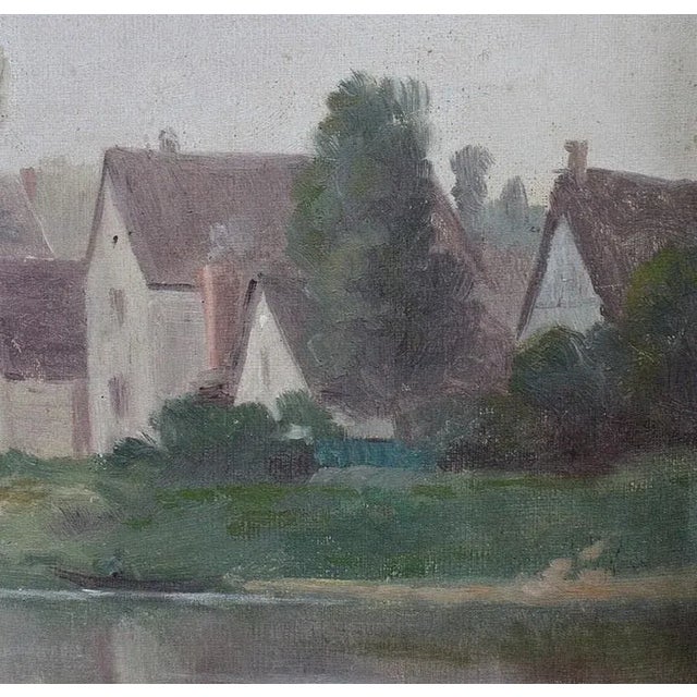 Wood A. Delahogue, Gold Framed Canvas Painting, 1892 For Sale - Image 7 of 18