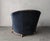 Navy Blue Antique 1930's French Art Deco Club Chair For Sale - Image 8 of 11