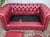 Pink Chesterfield Two-Seater Sofa in Leather, 2000s For Sale - Image 8 of 18