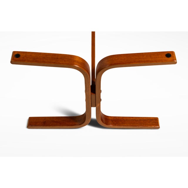 Mid-Century Scandinavian Modern "Siesta" Occasional / Side Table in Beech W/ Glass Top Attributed to Ingmar Relling for Westnofa, Norway, C. 1970s For Sale - Image 10 of 14