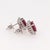 Beautiful Ruby Stud Earrings W Earth Mined Diamonds in Solid 14k Gold Round 10mm-Set of 2 For Sale In Columbus - Image 6 of 9