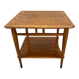 Mid 20th Century Lane Acclaim Mid Century Walnut Square Side Table
