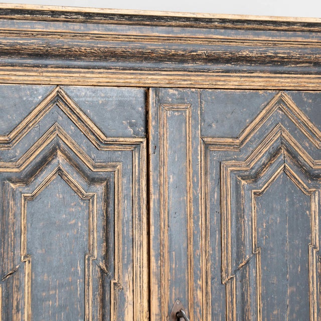18th Century Black Baroque Swedish Cabinet For Sale - Image 6 of 15