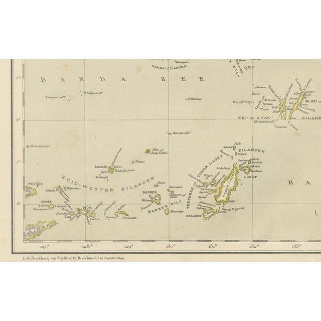 Antique Dutch Colonial Map of the Moluccas and New Guinea by Dornseiffen, 1884 For Sale - Image 4 of 9
