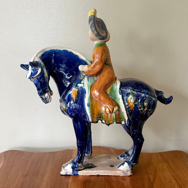 Large Tang Dynasty Style Horse With Rider For Sale - Image 15 of 15