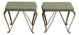 1940s Pair of Neoclassical Inspired by Jansen Stools