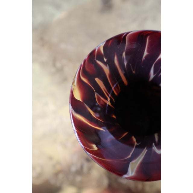 Joel O’Dorisio for Lost Angel Signed Handblown Studio Art Glass Vase For Sale In Washington DC - Image 6 of 15