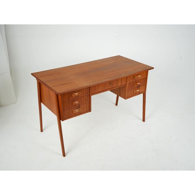 Wood Vintage Teak Desk, 1960s For Sale - Image 7 of 11