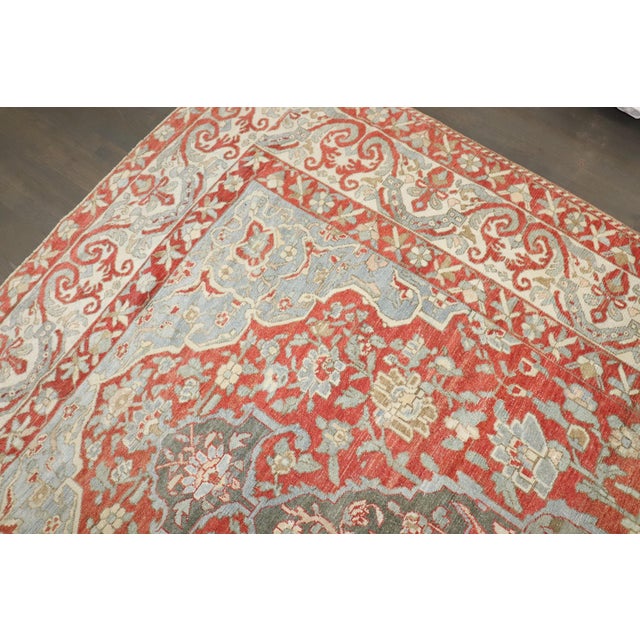 Antique Zabihi Collection Large Scale Persian Bakhtiari Rug - 12'5" x 18'5" For Sale - Image 9 of 12