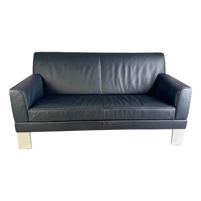 Two-Seater Glove Sofa in Leather from Jori For Sale