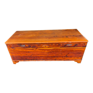 Large Vintage Solid Cedar Chest