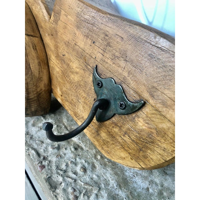 1960s 1960s Rustic Pine Hat Rack For Sale - Image 5 of 7