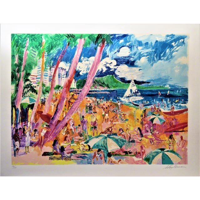 This artwork titled "Diamond Head, Hawaii" 1988 is an original color serigraph by noted American artist LeRoy Neiman,...
