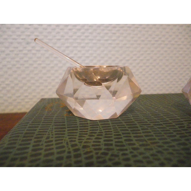 Crystal Salt Cellars from Cristallerie De Lorraine, 1950s, Set of 2 For Sale - Image 4 of 13