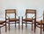 Vienna Straw, Brass and Wood Chairs, 1970s, Set of 4 For Sale - Image 4 of 16